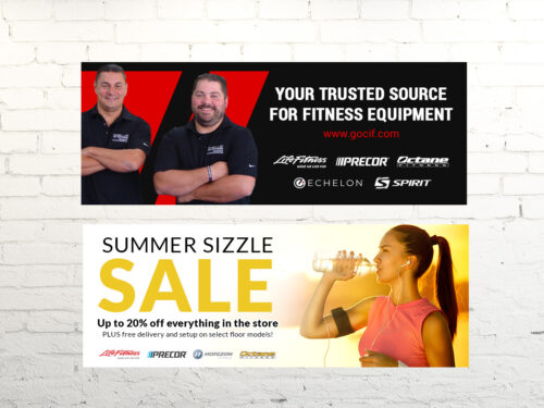 concepts in fitness equipment banners