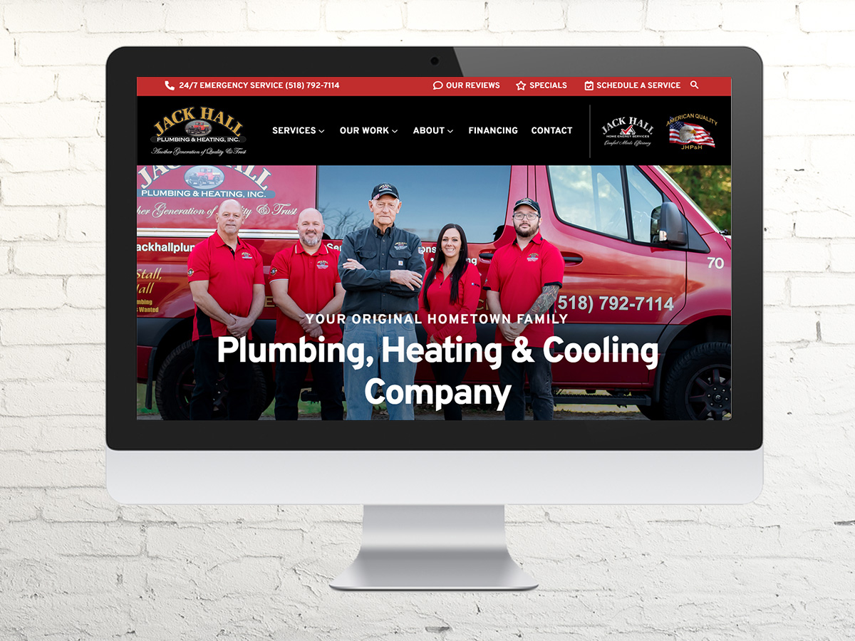 jack hall plumbing and heating website