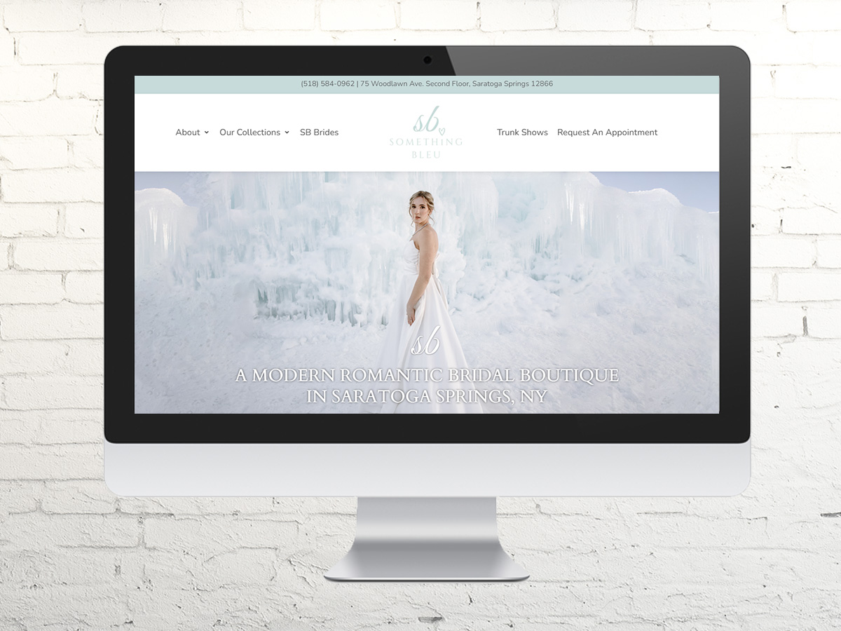 something bleu bridal website