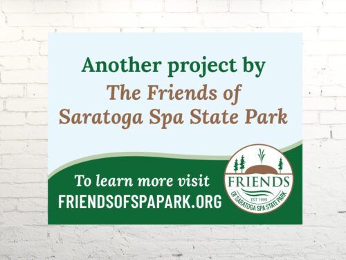friends of saratoga spa state park yard sign