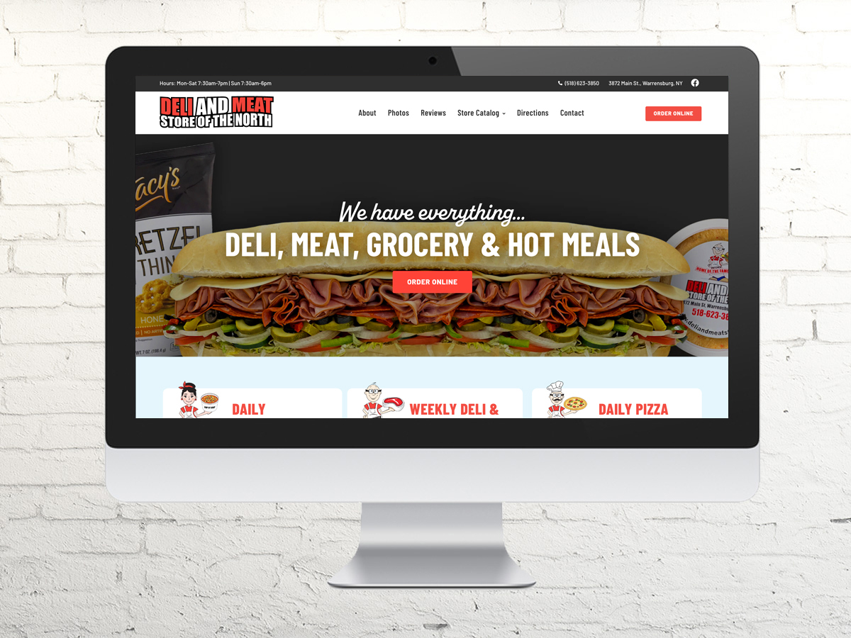 deli and meat store website