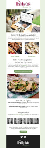 healthy cafe newsletter
