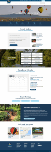 town of queensbury wbsite